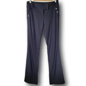 Joe B Waffle Knit Button Pocket Trouser Slacks Black Size 7 Juniors